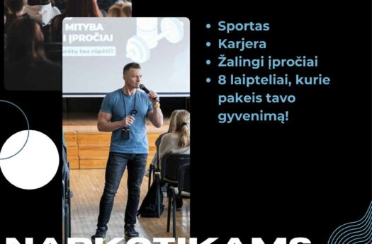 Susitikimas su sportininku Matu Gailevičiumi – „Sportui taip, narkotikams ne!“