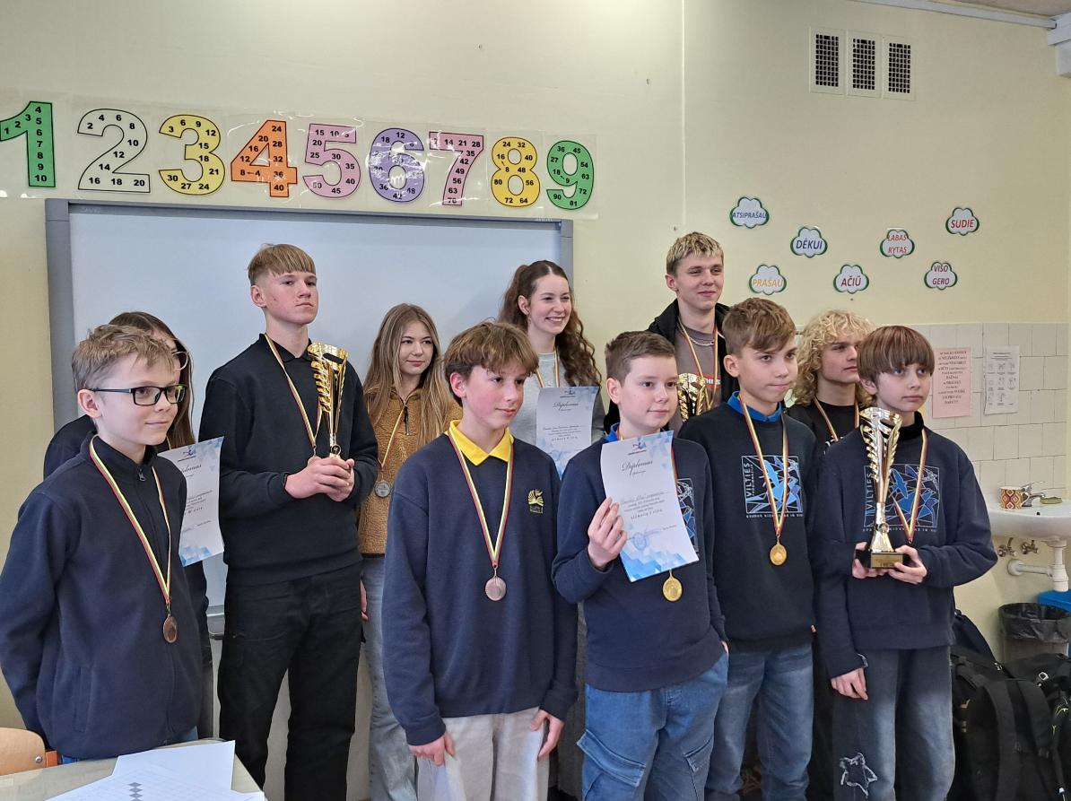 Panevėžio miesto šaškių varžybos.