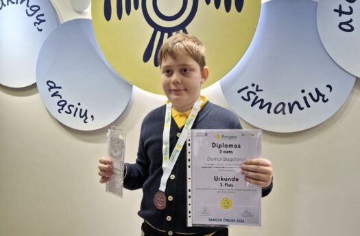 Diplomas ir bronzos medalis!