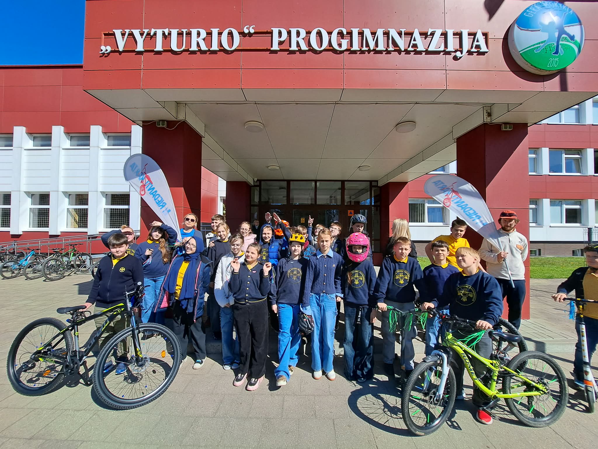 5a klasė edukaciniame užsiėmime „Riedanti karta“