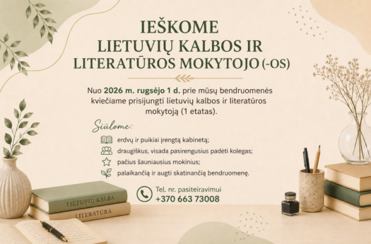 ieškome