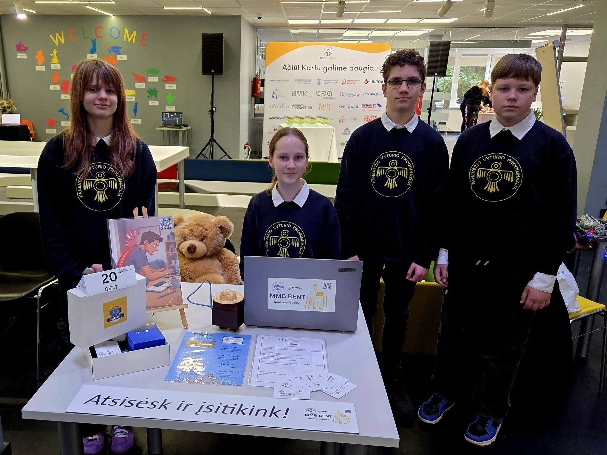 Panevėžio regioninėje mokomųjų mokinių bendrovių eXpo 2026 MMB BENT pergalė!