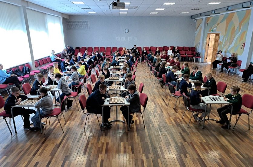 Lietuvos mokyklų žaidynių Panevėžio miesto šaškių varžybos.