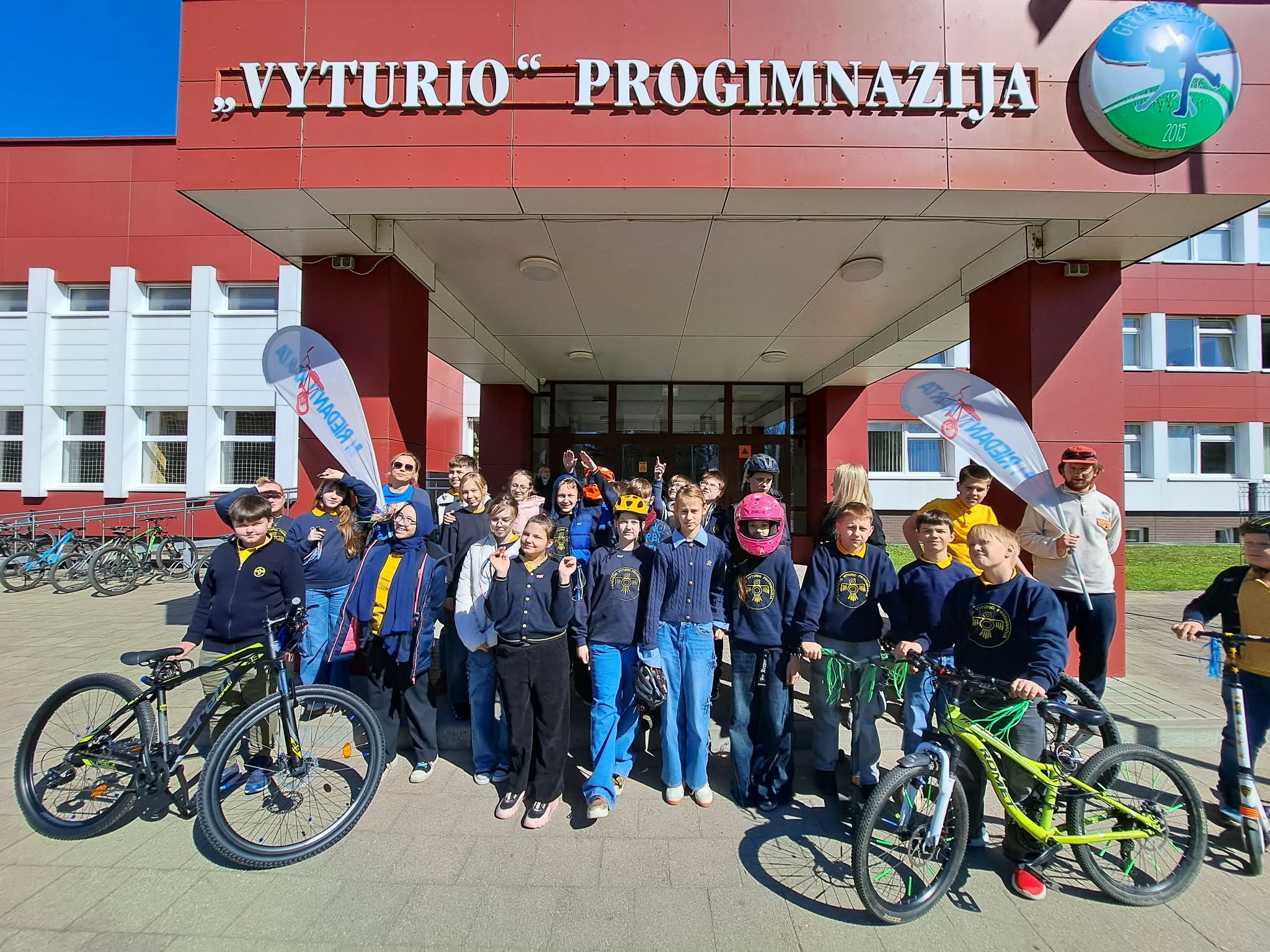 5a klasė edukaciniame užsiėmime „Riedanti karta“