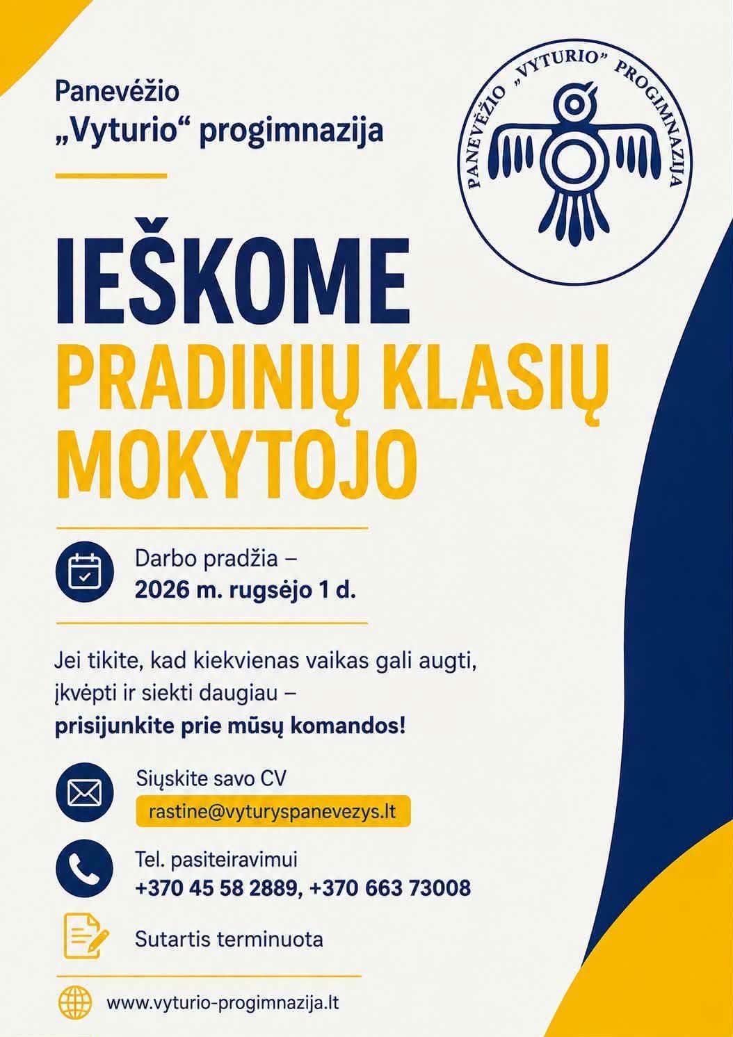 Ieškome